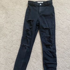 TOP SHOP ripped  black jeans